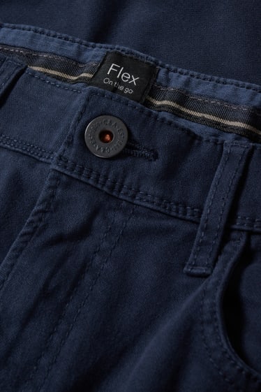 Hombre - Pantalón - slim fit - Flex - azul oscuro