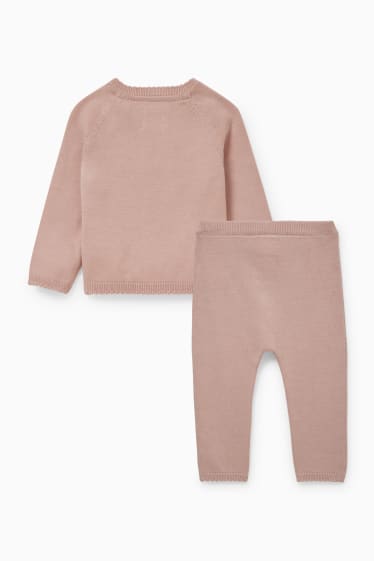 Neonate - Completo per neonate - 2 pezzi - rosa