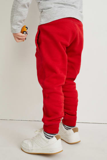 Copii - Multipack 5 perechi - pantaloni de trening - roșu