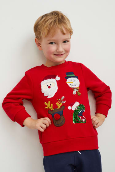 Children - Christmas sweatshirt - red