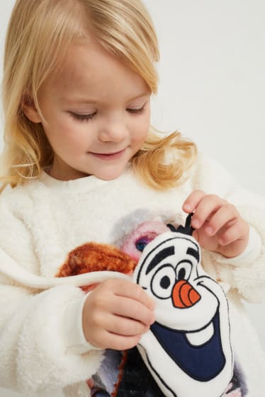 Kinderen - Frozen - set - sweatshirt en tasje - crème wit