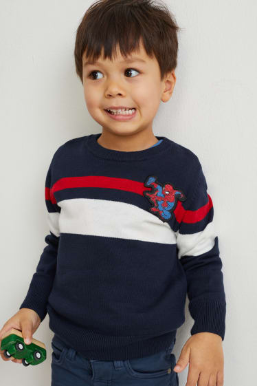 Bambini - Uomo Ragno - maglione - blu scuro