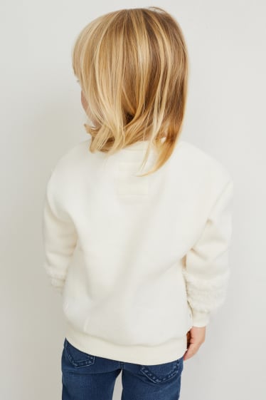 Copii - Frozen - bluză de molton - alb-crem