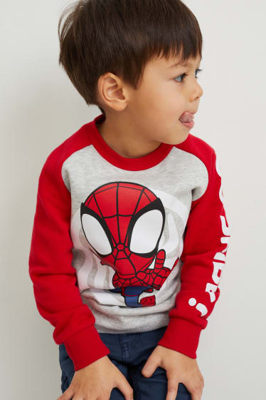 Enfants - Marvel - sweat - gris clair chiné