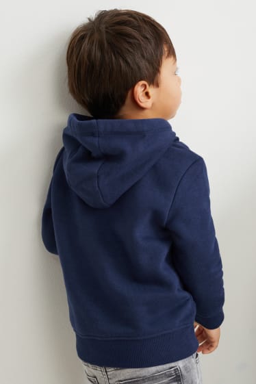 Kinder - Multipack 2er - Hoodie und Langarmshirt - dunkelblau