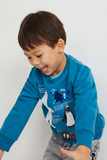 Enfants - Lot de 2 - sweats - bleu