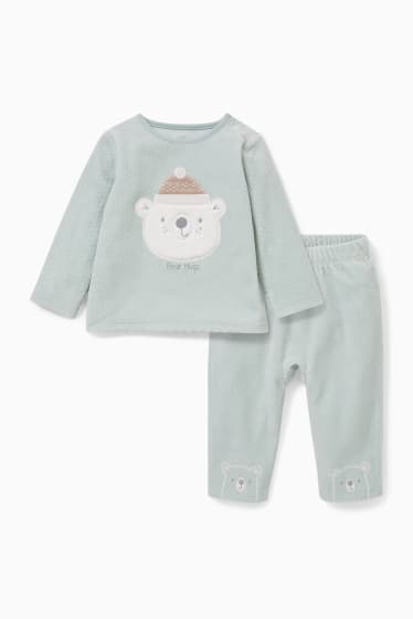 Bébés - Pyjama pour bébé - 2 pièces - vert menthe