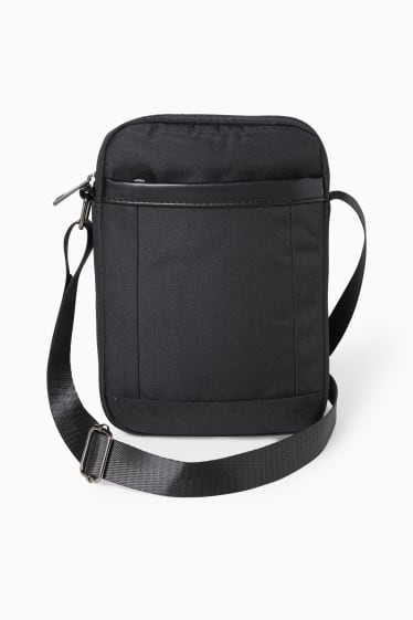 Men - Small shoulder bag - dark gray melange
