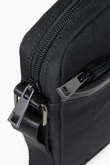 Hombre - Bolso bandolera pequeño - gris oscuro