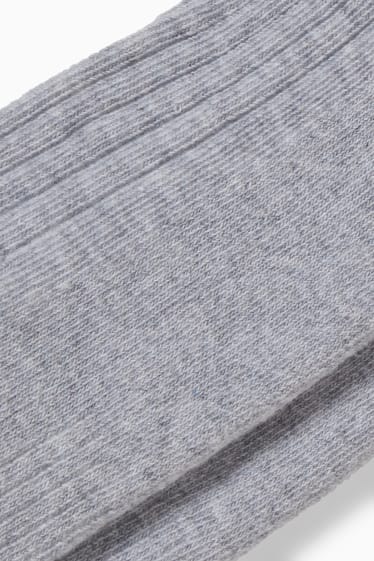 Mujer - Pack de 4 - calcetines - gris claro jaspeado