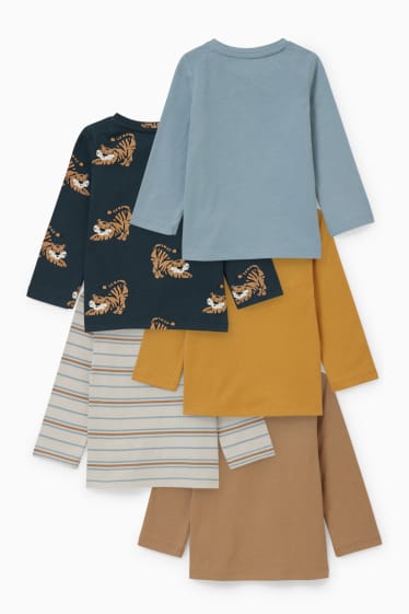 Bébés garçons - Lot de 5 - hauts à manches longues - marron clair