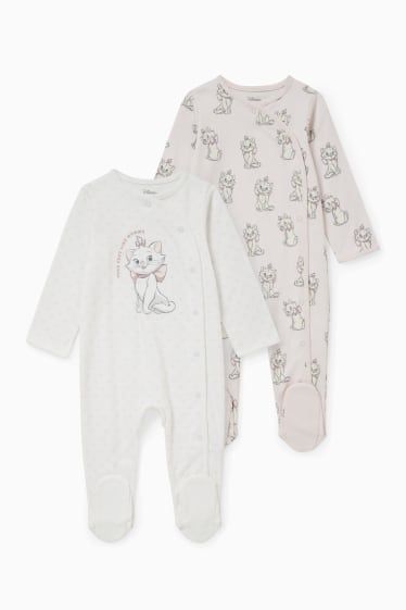 Bébés filles - Lot de 2 - Aristochats - pyjamas bébé - blanc