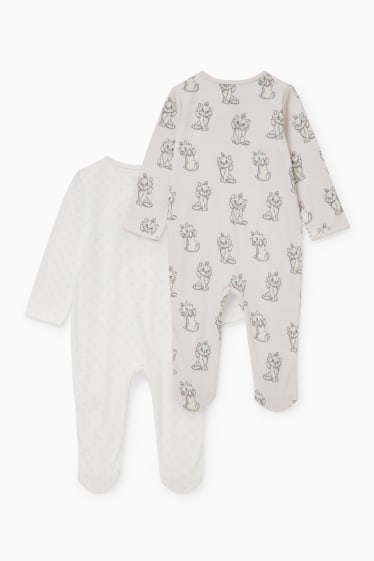 Babys - Set van 2 - Aristocats - baby-pyjama - wit