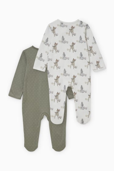 Bebés - Pack de 2 - Bambi - pijamas para bebé - verde claro