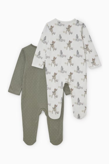 Bébés filles - Lot de 2 - Bambi - pyjamas bébé - vert clair
