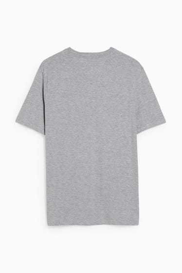 Heren - T-shirt - licht grijs-mix