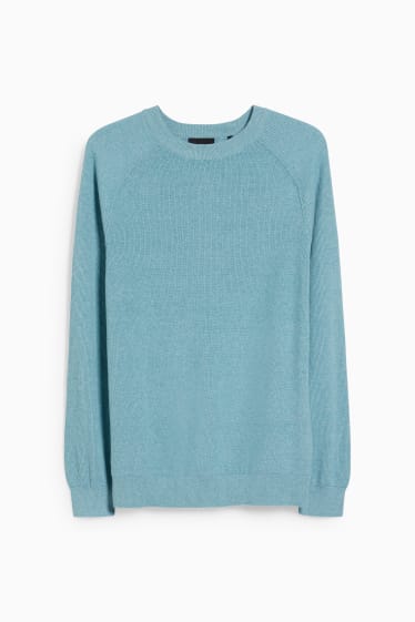 Men - Jumper - turquoise