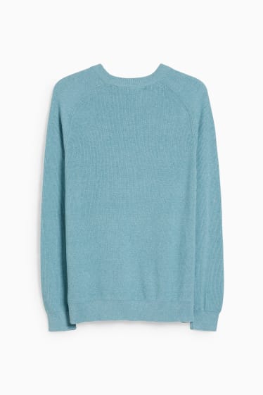 Men - Jumper - turquoise