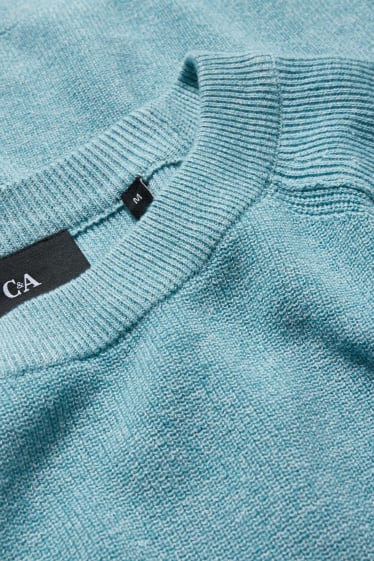 Men - Jumper - turquoise