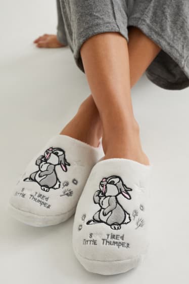 Mujer - Zapatillas de casa - Bambi - gris claro