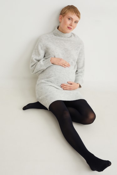 Dames - Zwangerschapspanty met ondersteunende functie - 70 DEN - zwart