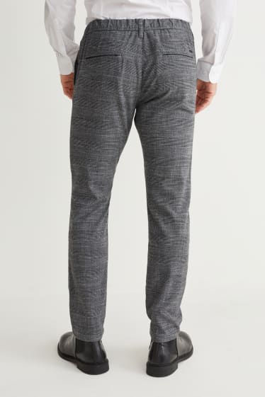 Uomo - Pantaloni - tapered fit - Flex - LYCRA® - grigio melange