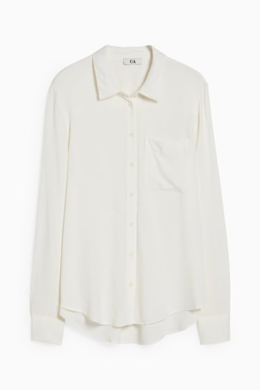 Mujer - Blusa - blanco roto