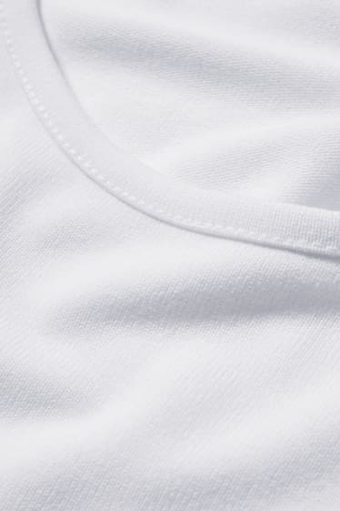 Joves - CLOCKHOUSE - samarreta crop de màniga llarga - blanc