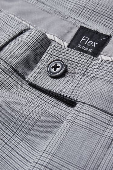 Uomo - Pantaloni coordinabili - regular fit - Flex - LYCRA® - grigio