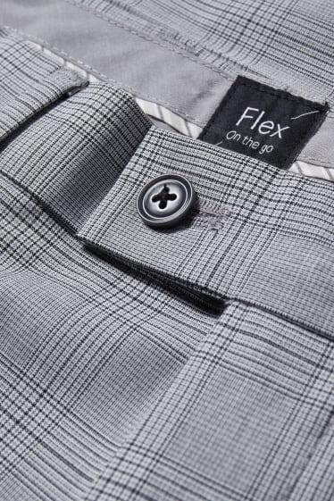 Mężczyźni - Spodnie modułowe - regular fit - Flex - LYCRA® - szary