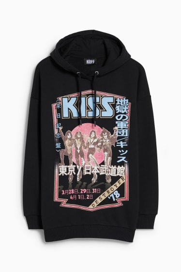 Donna - CLOCKHOUSE - felpa con cappuccio - KISS - nero