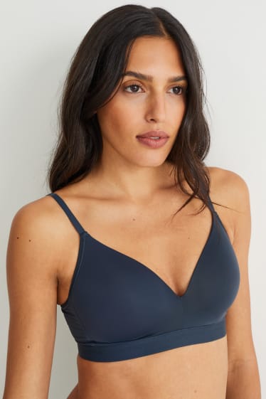 Femmes - Soutien-gorge sans armature - ampliforme - bleu foncé