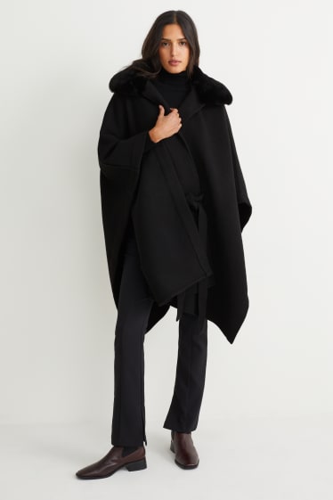 Femmes - Poncho - noir