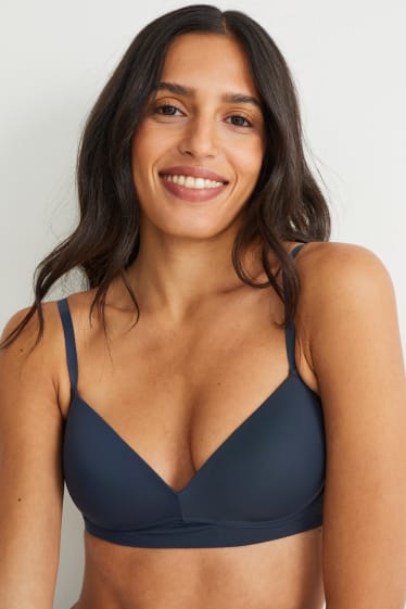 Femmes - Soutien-gorge sans armatures - ampliforme - bleu foncé