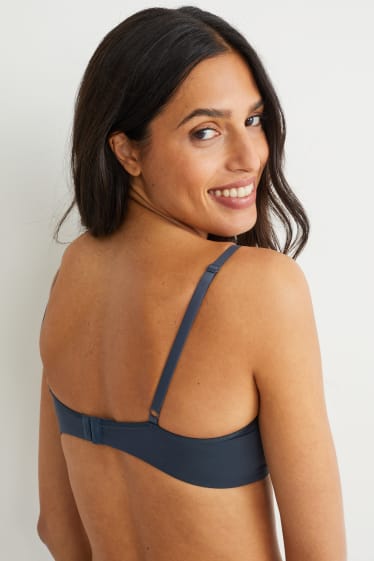 Femmes - Soutien-gorge sans armatures - ampliforme - bleu foncé