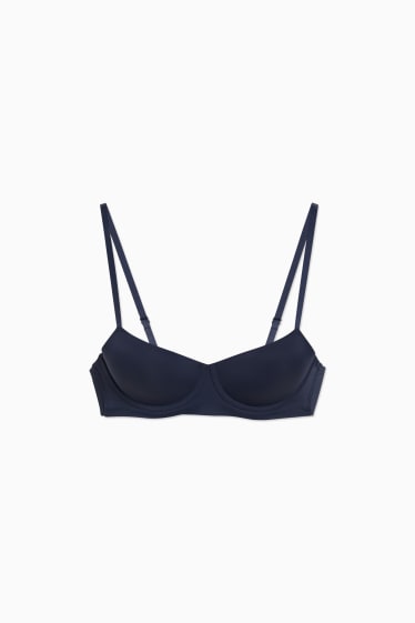 Femmes - Soutien-gorge à armatures - DEMI - ampliforme - bleu foncé