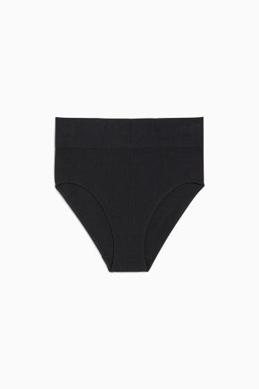 Donna - Confezione da 2 - slip - senza cuciture - LYCRA® - nero