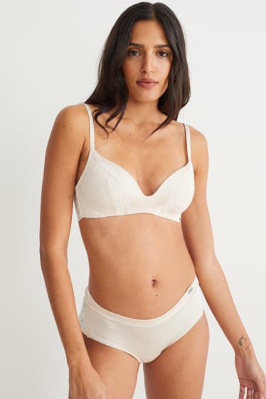 Damen - Slip - beige