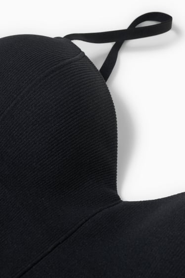 Mujer - Bralette - con relleno - sin costuras - LYCRA® - negro