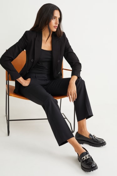 Damen - Business-Blazer - Regular Fit  - schwarz