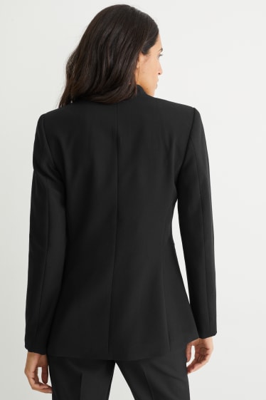 Dames - Business-blazer - getailleerd - zwart