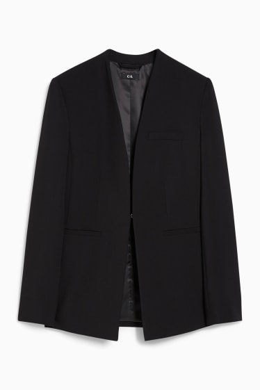 Dames - Business-blazer - getailleerd - zwart