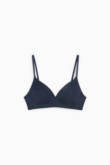 Women - Non-wired bra - padded - dark blue