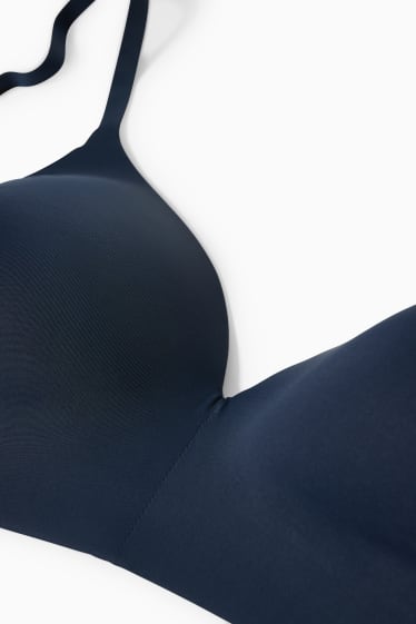 Women - Non-wired bra - padded - dark blue