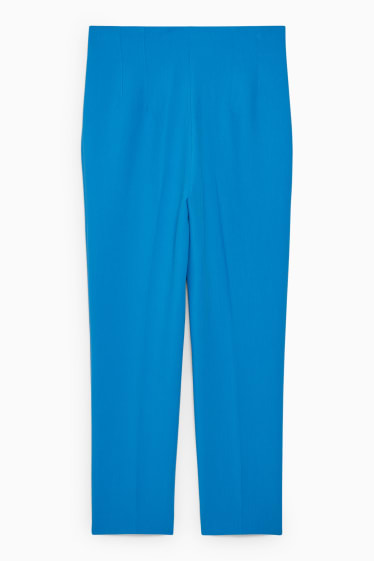 Femmes - Pantalon de toile - high waist - cigarette fit - bleu