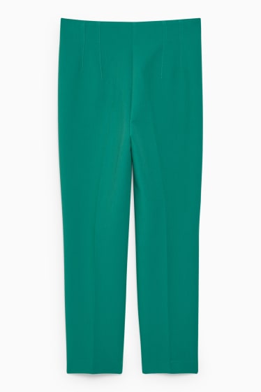 Dona - Pantalons de tela - cintura alta - cigarrette fit - verd
