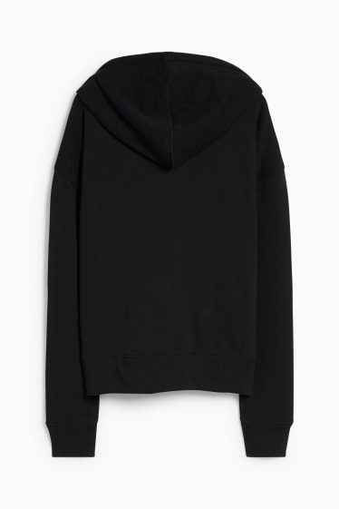 Women - Zip-through sweatshirt with hood - black