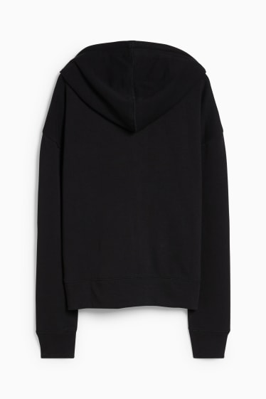 Mujer - Sudadera con cremallera y capucha - negro