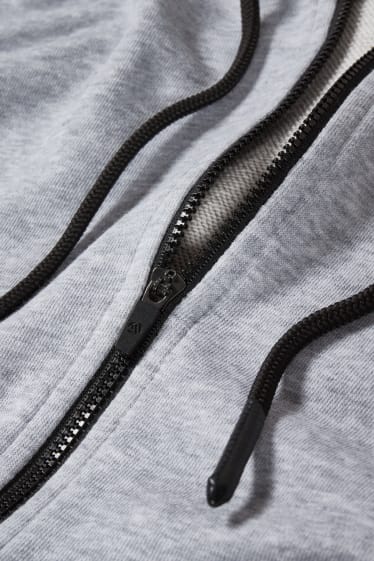 Women - Zip-through sweatshirt with hood - gray-melange