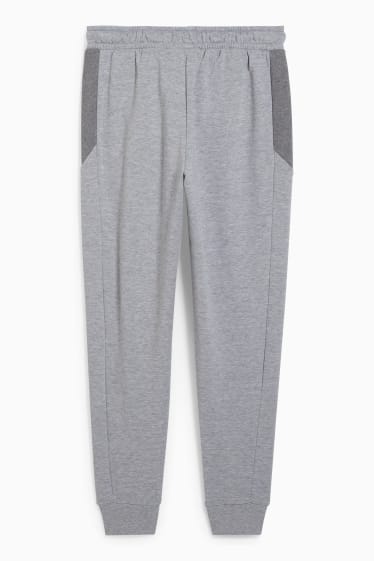Uomo - Pantaloni sportivi - fitness - grigio chiaro melange